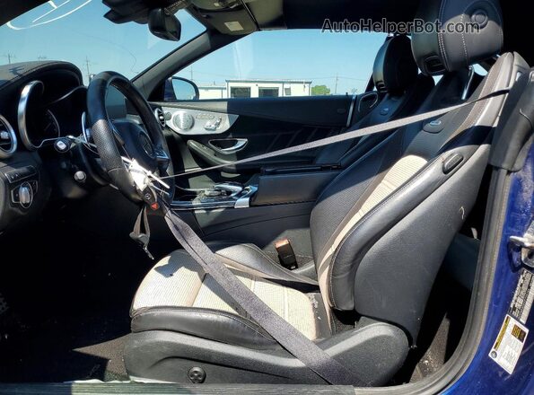 WDDWK8GB9JF704146 2018 MERCEDES-BENZ C-CLASS Blue Dashboard view