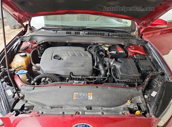 3FA6P0HD7GR275412 2016 FORD FUSION Red Vista del compartimento del motor