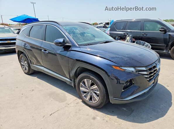 KM8JBCA1XNU031775 2022 HYUNDAI TUCSON Blue Front view
