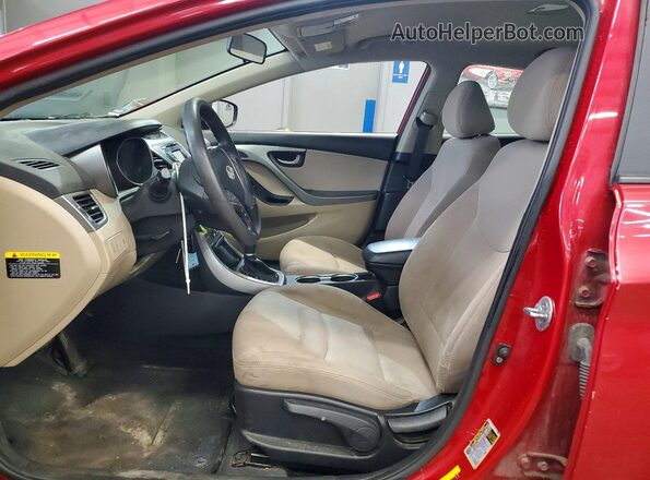 KMHDH4AE6GU517930 2016 HYUNDAI ELANTRA Burgundy Dashboard view