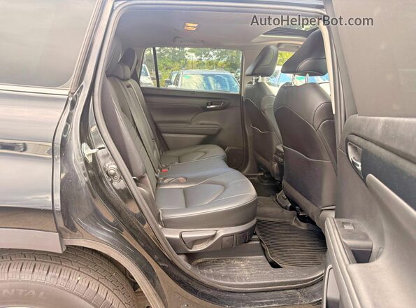 5TDGZRBHXLS002383 2020 TOYOTA HIGHLANDER Черный Вид сзади
