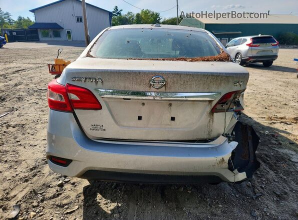 3N1AB7AP6HY373437 2017 NISSAN SENTRA Silver Вид салону спереду