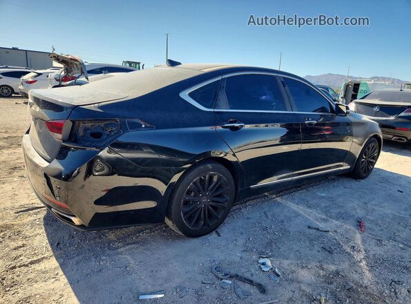 KMHGN4JE7HU167375 2017 GENESIS G80 Черный Передняя правая четверть