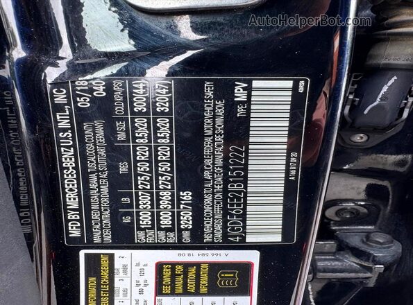 4JGDF6EE2JB151222 2018 MERCEDES-BENZ GLS Black სალონის 360-გრადუსიანი ხედი