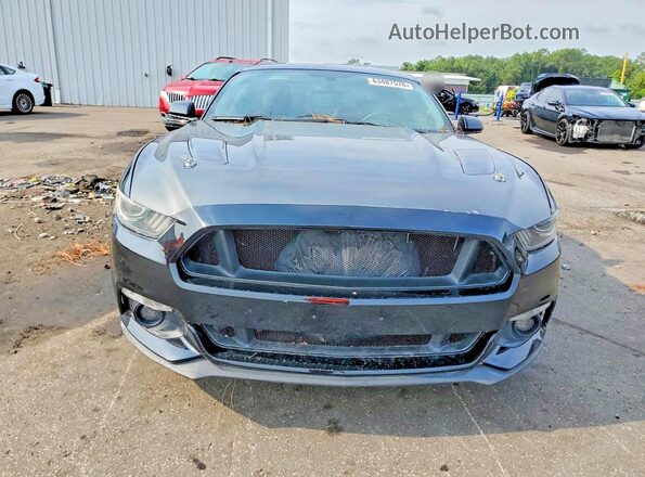 1FA6P8CF7G5201594 2016 FORD MUSTANG Черный Вид сзади