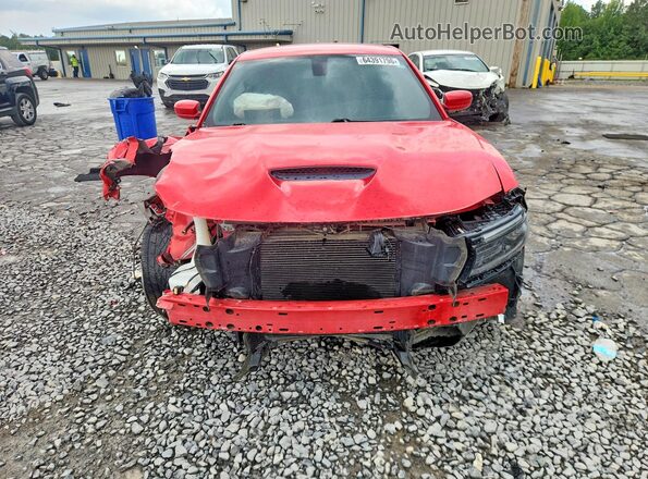 2C3CDXCT2NH132765 2022 DODGE CHARGER Red Widok z tyłu