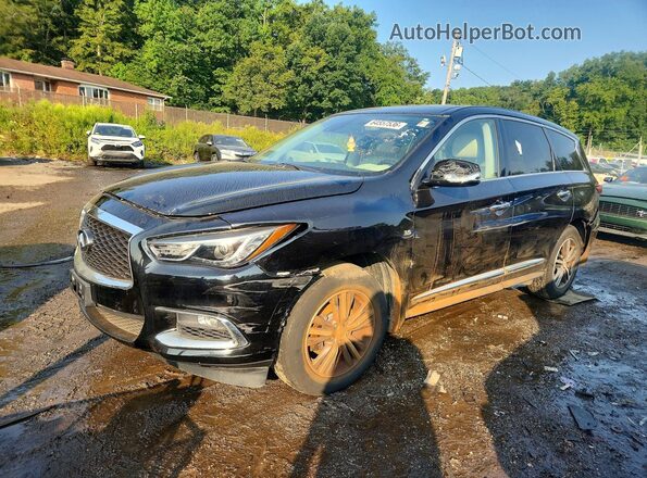 5N1DL0MM5KC568862 2019 INFINITI QX60 Black უკანა მარცხენა