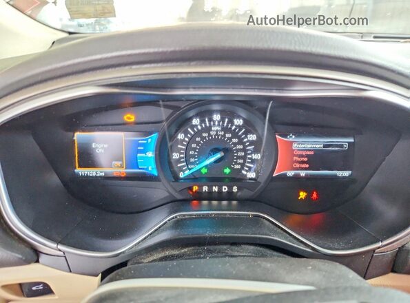 3FA6P0HD7GR275412 2016 FORD FUSION Red Vista de los asientos traseros