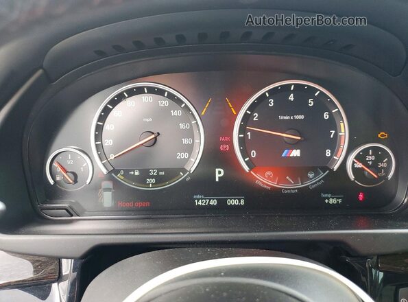 5YMKT6C57G0R77812 2016 BMW X5 Blue Widok tylnych siedzeń