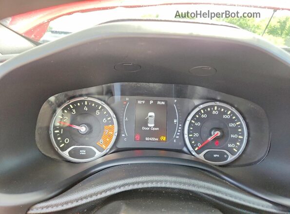 ZACNJBA18LPL21608 2020 JEEP RENEGADE Red Вид задніх сидінь