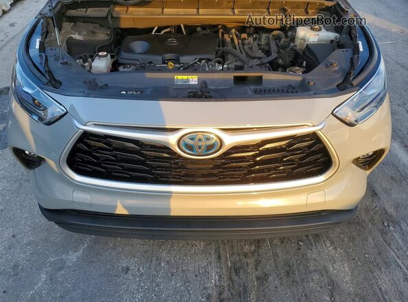 5TDAARAH2NS514429 2022 TOYOTA HIGHLANDER Gray Widok naklejki z numerem VIN