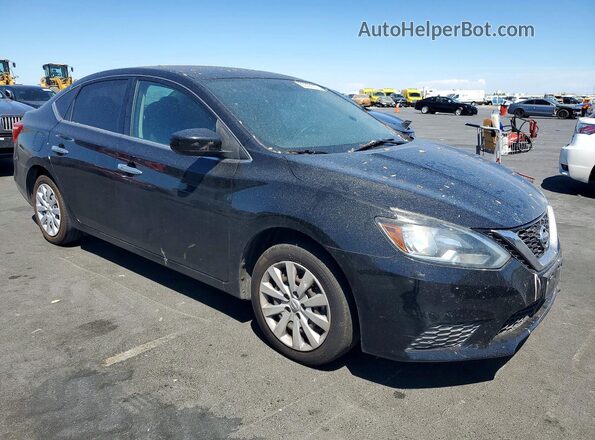 3N1AB7APXHY359394 2017 NISSAN SENTRA Black Դիմացի տեսք