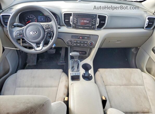 KNDPM3AC3H7296535 2017 KIA SPORTAGE Red ხელსაწყოთა პანელის ხედი