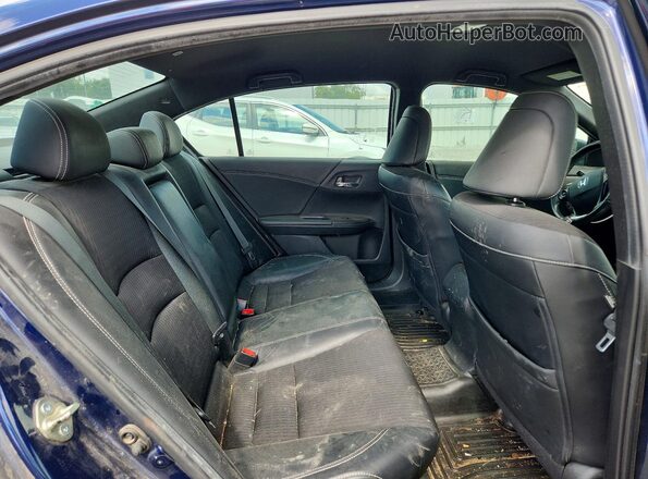 1HGCR2F52GA082210 2016 HONDA ACCORD Blue Widok wnętrza z tyłu