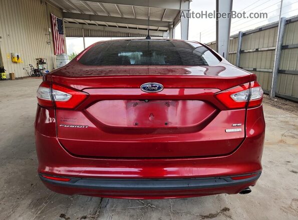 3FA6P0HD7GR275412 2016 FORD FUSION Red Vista interior delantera