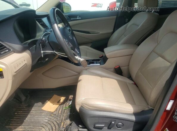 KM8J3CA28GU084659 2016 HYUNDAI TUCSON Темно-бордовый Вид панели приборов