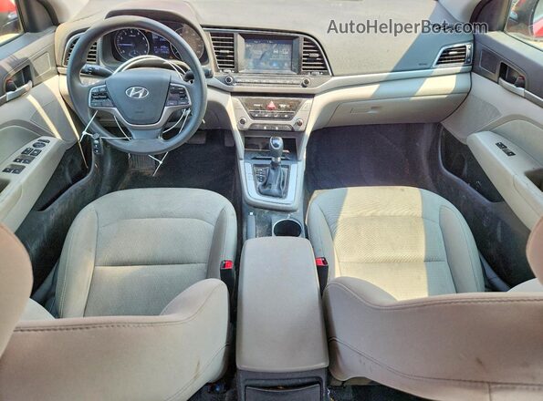 5NPD84LF0HH174084 2017 HYUNDAI ELANTRA Red ხელსაწყოთა პანელის ხედი