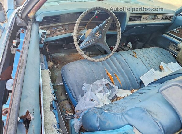 6L47520421187 1972 CADILLAC ELDORADO Blue ხელსაწყოთა პანელის ხედი