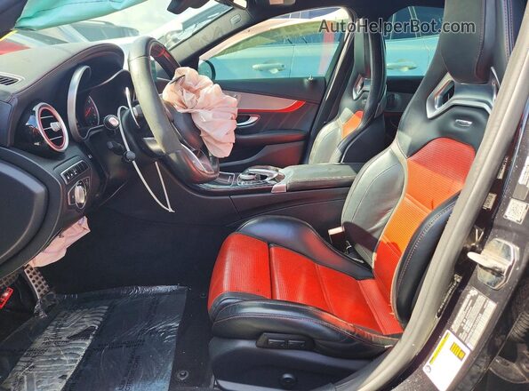 55SWF8HB1GU102365 2016 MERCEDES-BENZ C Black Widok deski rozdzielczej