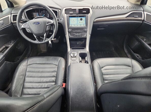3FA6P0PU9JR105772 2018 FORD FUSION Blue Instrument cluster view