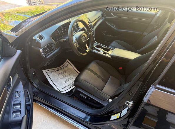 1HGCV1F45JA001477 2018 HONDA ACCORD Black ძრავის განყოფილების ხედი