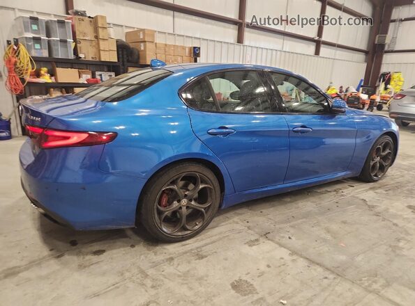ZARFAEEN4J7579825 2018 ALFA ROMEO GIULIA Blue Передня права чверть