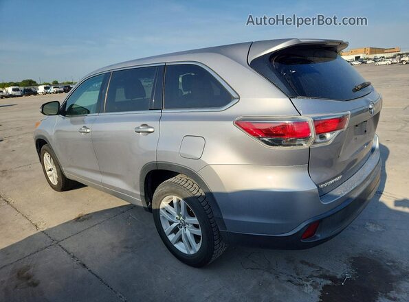 5TDZARFH9GS023158 2016 TOYOTA HIGHLANDER Silver Հետևի աջ