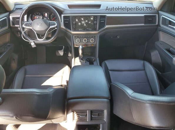 1V2WR2CA6MC576324 2021 VOLKSWAGEN ATLAS Black Widok zestawu wskaźników