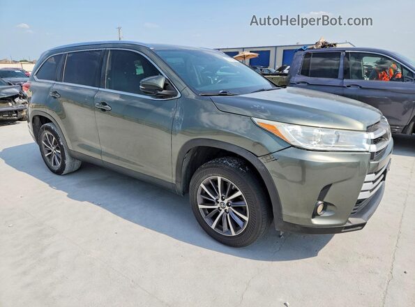 5TDKZRFH6KS316972 2019 TOYOTA HIGHLANDER Green Front view