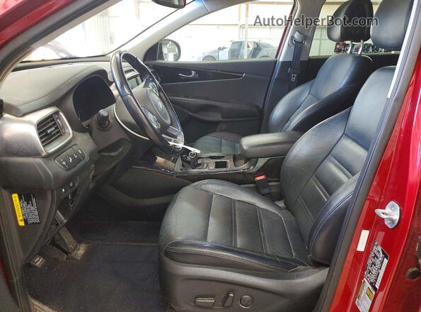 5XYPH4A18GG116413 2016 KIA SORENTO Red Dashboard view