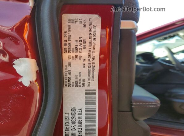 1C4RJKBG2P8753826 2023 JEEP GRAND Красный Панорамный вид салона 360°