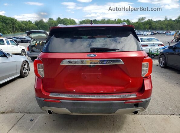 1FMSK8FH2MGB05646 2021 FORD EXPLORER Red Widok wnętrza z przodu