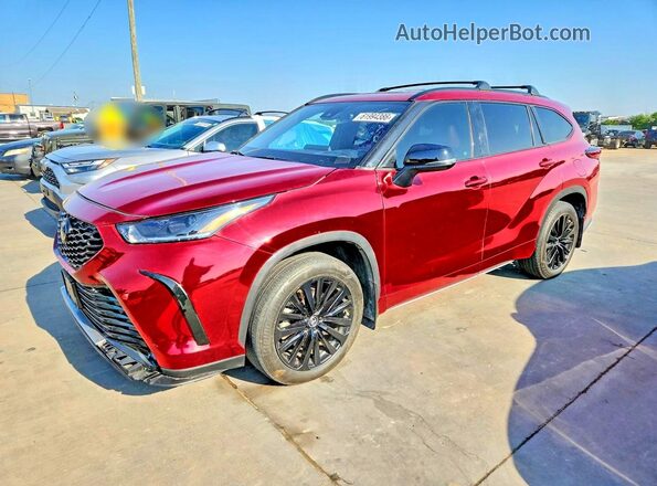 5TDKDRAH5PS513810 2023 TOYOTA HIGHLANDER Красный Задняя левая четверть