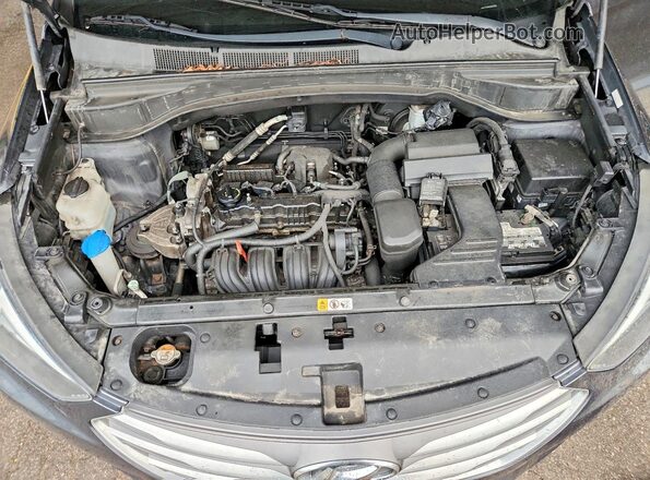 5XYZT3LB0JG563400 2018 HYUNDAI SANTA FE Gray Շարժիչի բաժամունքի տեսք