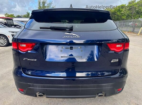 SADCJ2FX8LA619250 2020 JAGUAR F-PACE Синий Вид салона спереди
