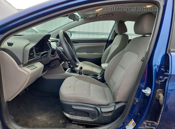 5NPD84LF8LH568909 2020 HYUNDAI ELANTRA Blue Widok deski rozdzielczej