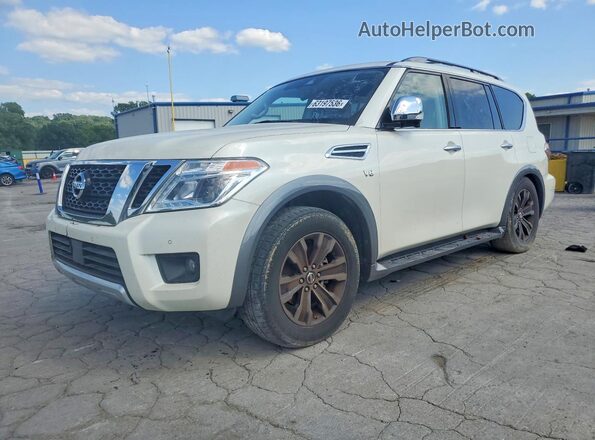 JN8AY2NF0J9330079 2018 NISSAN ARMADA Белый Задняя левая четверть