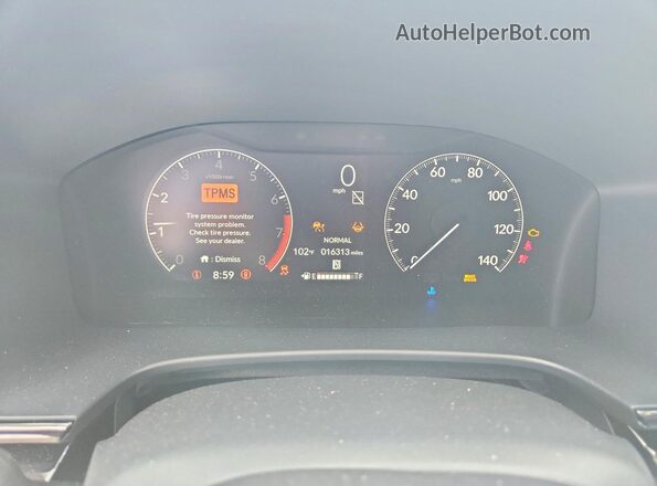 7FARS3H71PE004899 2023 HONDA CR-V White Widok zestawu wskaźników