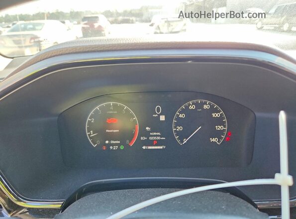 7FARS3H71SE000022 2025 HONDA CR-V Silver ხელსაწყოთა პანელის ხედი