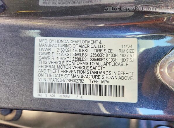 7FARS3H72SE002782 2025 HONDA CR-V Gray Engine compartment view