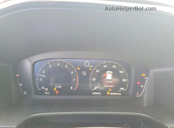 7FARS3H76TE003130 2026 HONDA CR-V Gray Вид щитка приладів