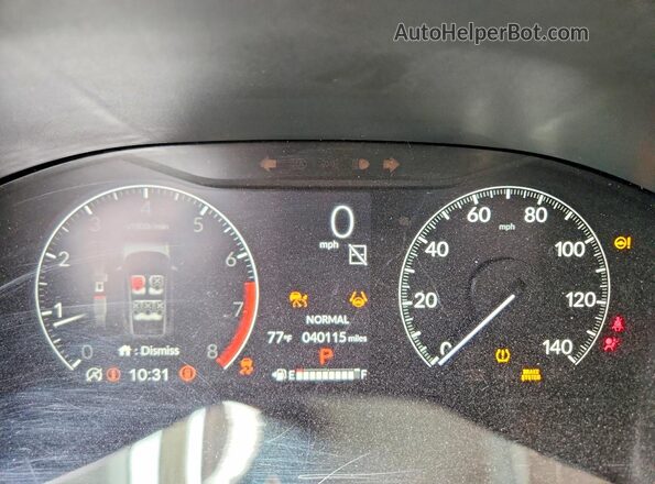 7FARS4H40RE020638 2024 HONDA CR-V Black Սարքավորումների վահանակի տեսք