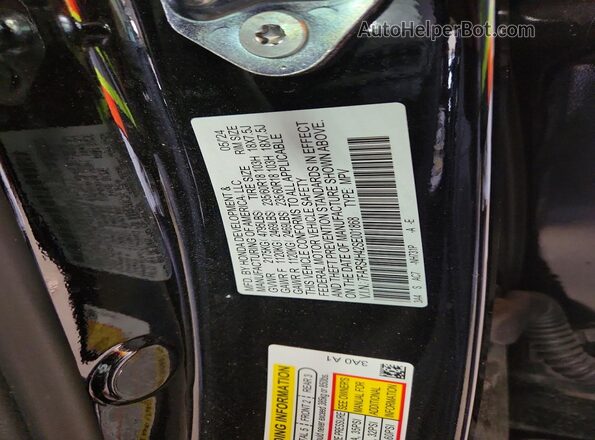7FARS4H42SE001868 2025 HONDA CR-V Black VIN კოდის სტიკერის ხედი