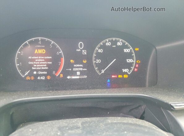 7FARS4H43RE016552 2024 HONDA CR-V Black Widok zestawu wskaźników