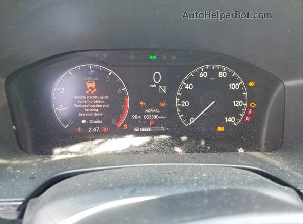 7FARS4H44SE021278 2025 HONDA CR-V Black Widok zestawu wskaźników