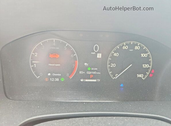 7FARS4H48RE007040 2024 HONDA CR-V Gray Вид щитка приладів