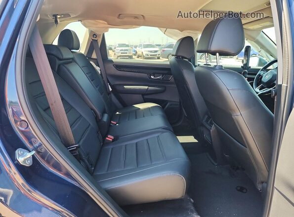 7FARS4H74PE001601 2023 HONDA CR-V Blue Rear seats view