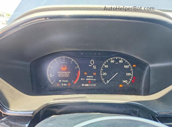 7FARS4H74PE001601 2023 HONDA CR-V Blue Instrument cluster view
