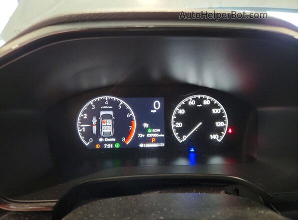 7FARS4H75PE010212 2023 HONDA CR-V Silver ხელსაწყოთა პანელის ხედი
