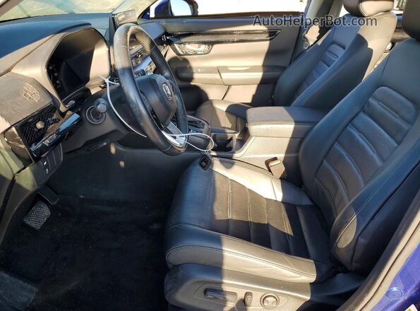 7FARS4H77PE004363 2023 HONDA CR-V Синий Вид салона спереди